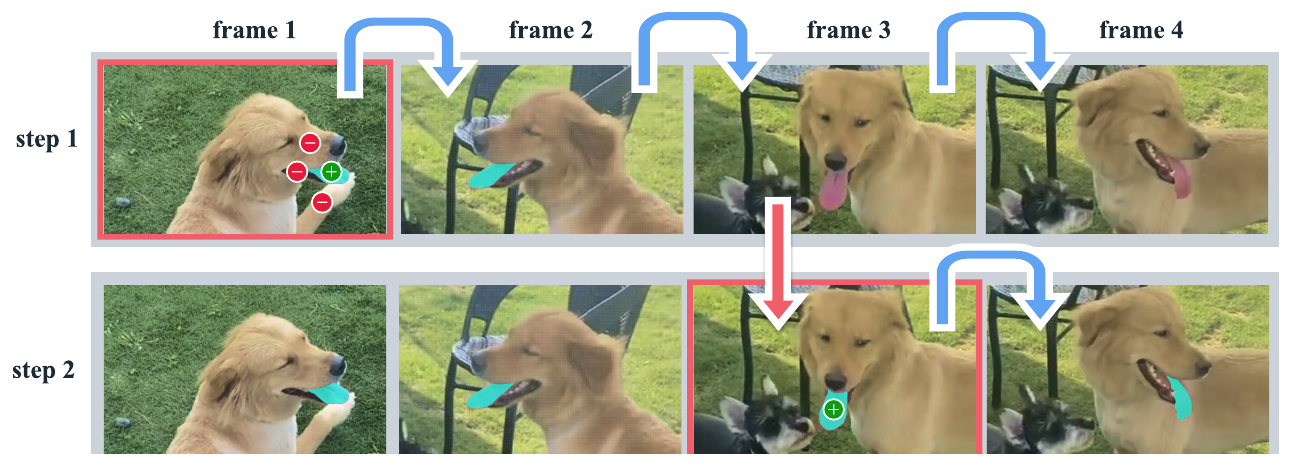 Interactive segmentation with SAM 2